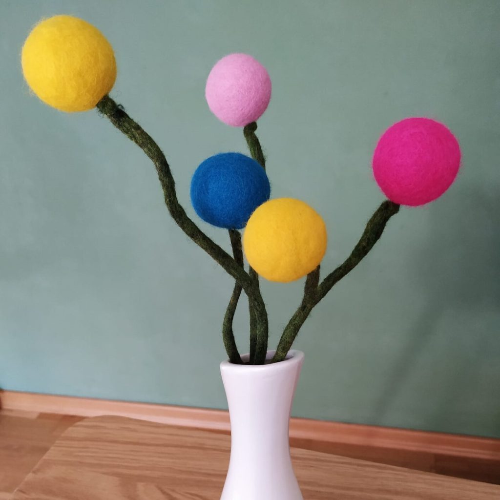 Blüten filzen_Kugeln_1zu1